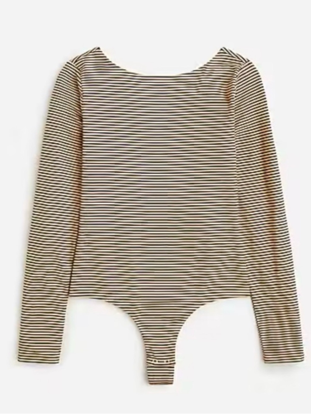 J. Crew FormKnit scoopback bodysuit in stripe